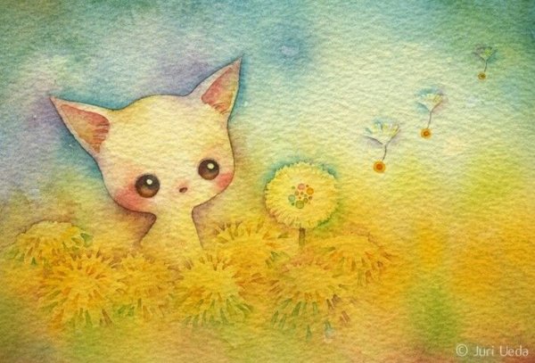 Милые коричневые рисунки пастель