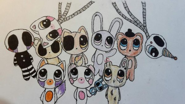 Милые АНИМАТРОНИКИ для срисовки