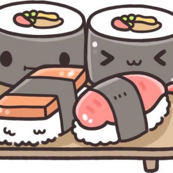 Кавай еда суши