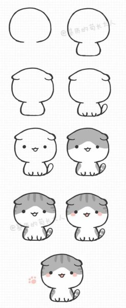 Каваи рисунки для срисовки карандашом