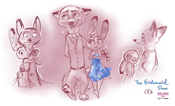 Ник и Джуди рисунки