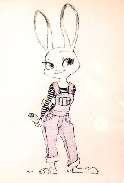 Джуди Хопс карандашом