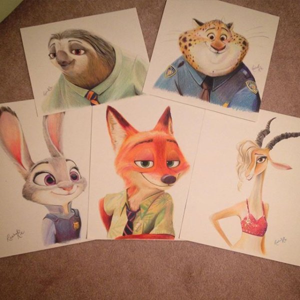 Идеи для рисования Зверополис