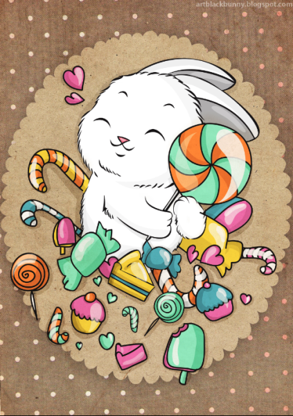 Арт кот конфеты