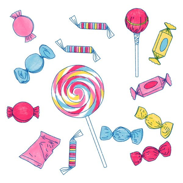 Идеи для рисования леденец