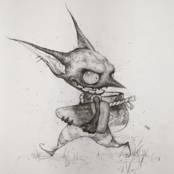 Гоблин карандашом