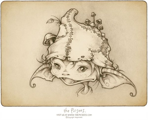 Набросок сказочного существа