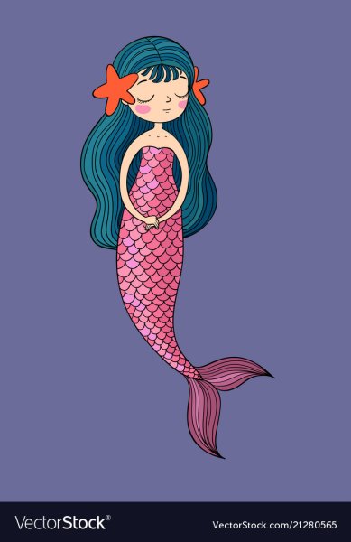 Идеи для рисования русалок