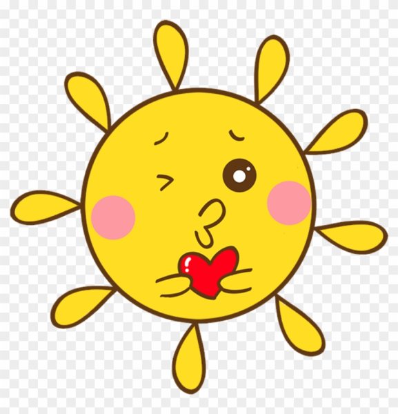 Рисуем милое солнышко