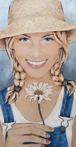 Образ девушки карандашом