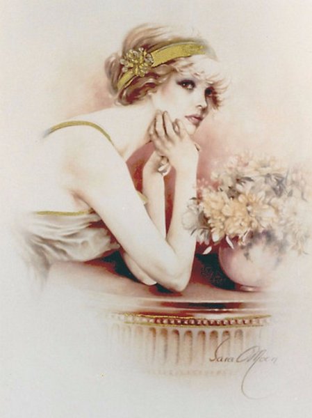 Красивая женщина рисунок