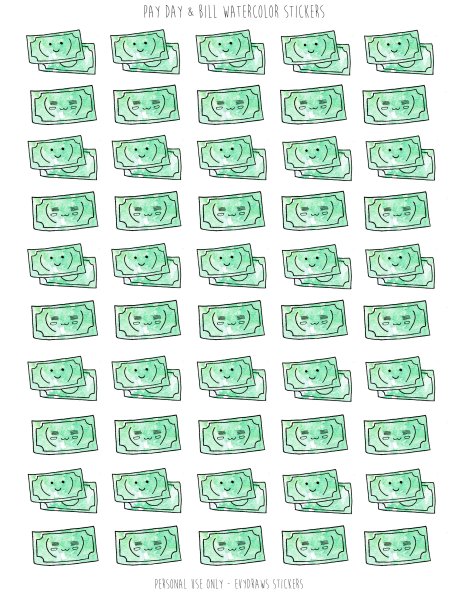 Кавайные купюры