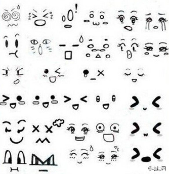 Рожицы карандашом