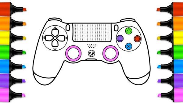 Легкие рисунки геймпада