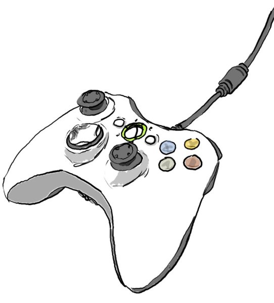 Xbox 360 Controller inside