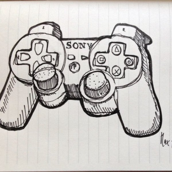 Геймпад карандашом