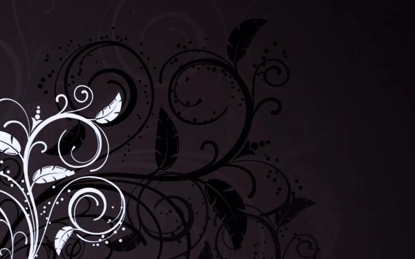 Красивые узоры на черном фоне