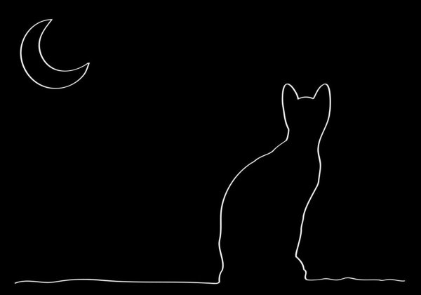 Рисунки на черном фоне