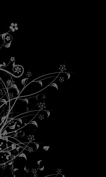 Красивые узоры на черном фоне