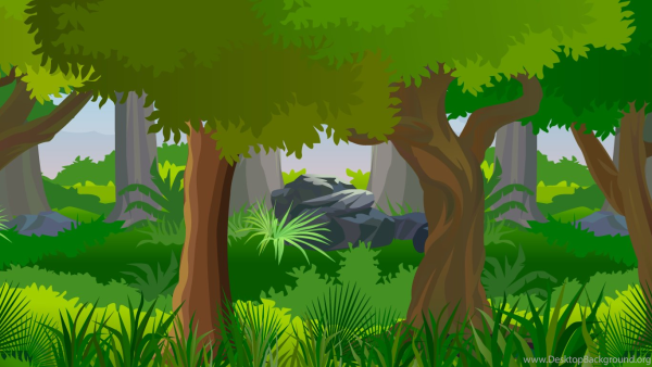 Лес мультик