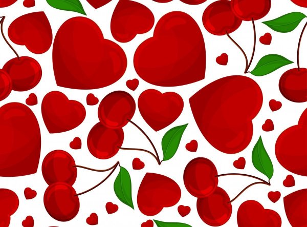 Фон с вишенками