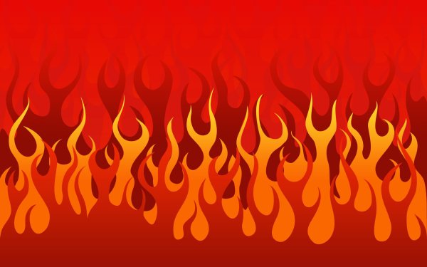 Языки пламени на Красном фоне