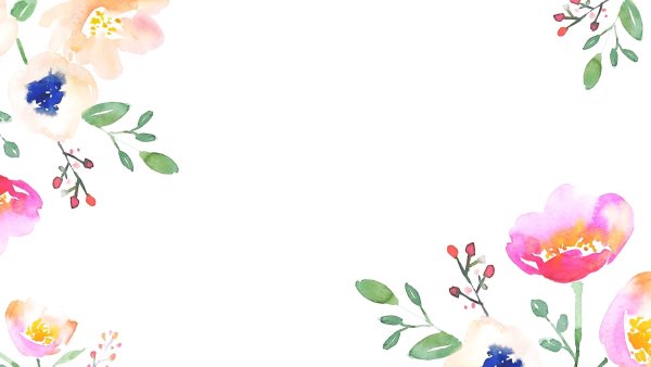 Акварельный фон с цветами