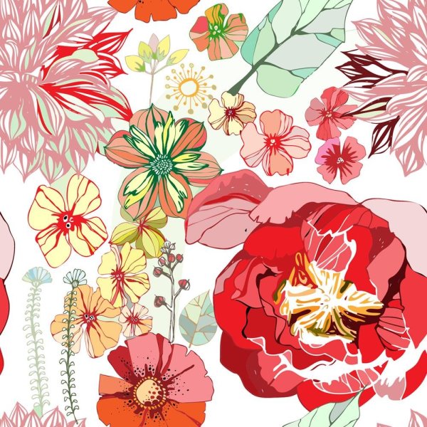 Цветочные паттерны