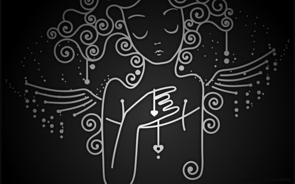 Графический рисунок на черном фоне