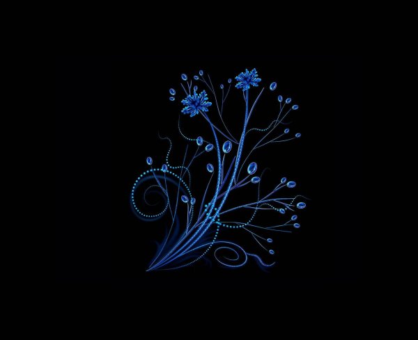 Красивые узоры на темном фоне