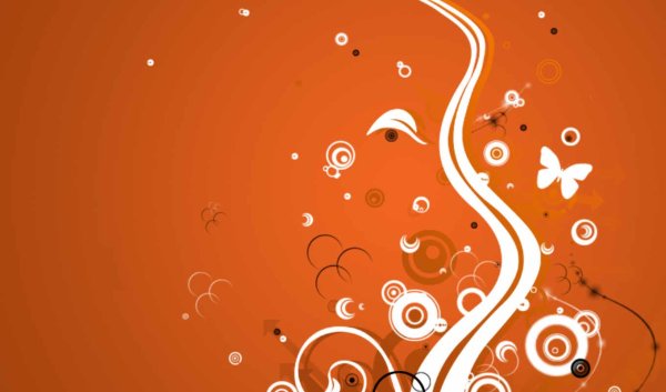 Оранжевые обои