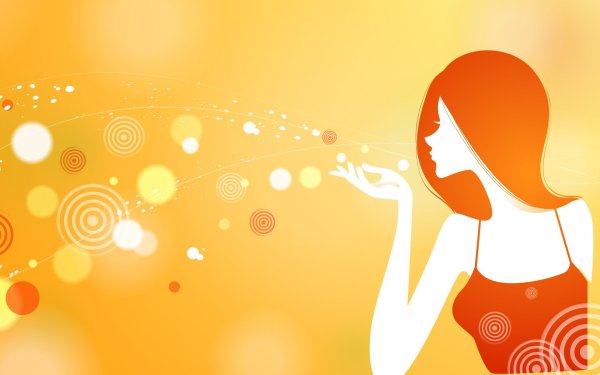 Женский силуэт фон