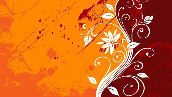 Оранжевый узор