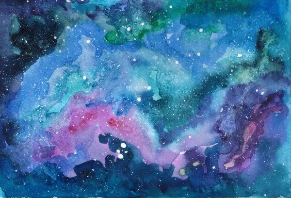 Космос красками