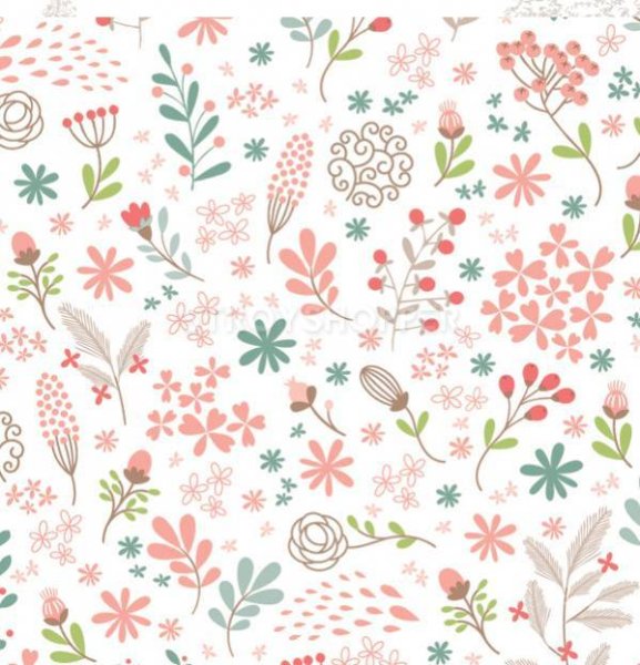 Мелкий цветочный узор