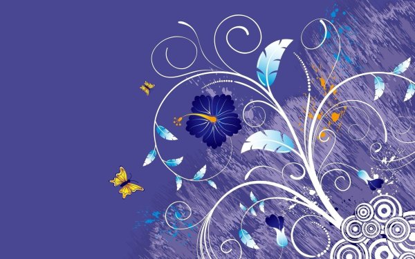 Абстрактные цветы вектор