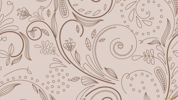 Обои бежевые с узором