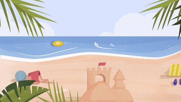 Мультяшные пляжи