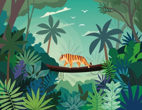 Адоб иллюстратор джунгли