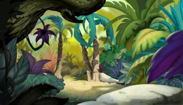 Джунгли мультяшные