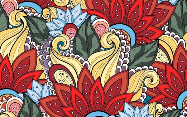 Яркий орнамент