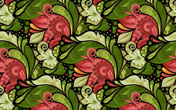 Орнамент цветы