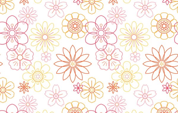 Векторный цветочный фон