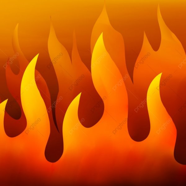 Текстура нарисованного огня