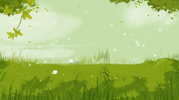 Лето трава мультяшный