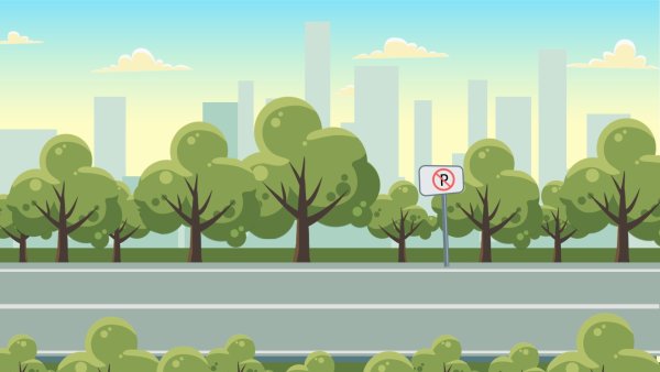 Город дорога вектор