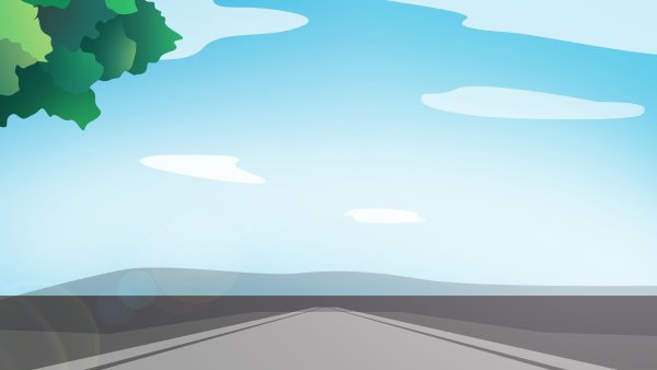 Нарисованная дорога