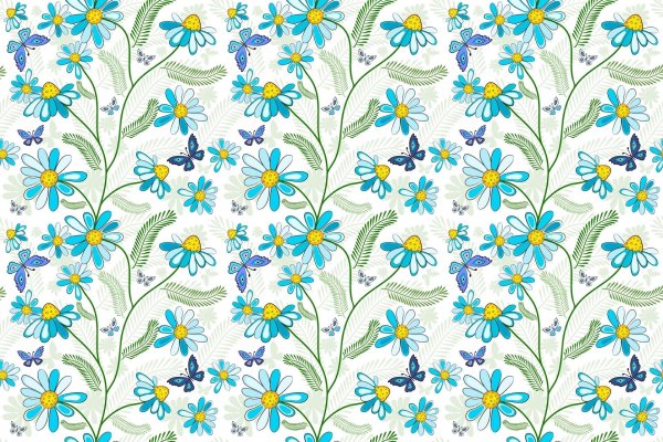 Мелкий цветочный узор