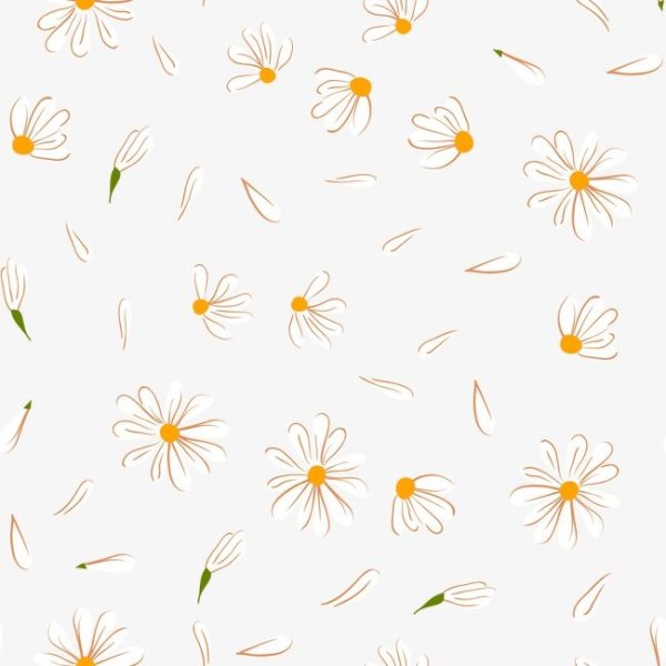 Мелкий паттерн ромашки