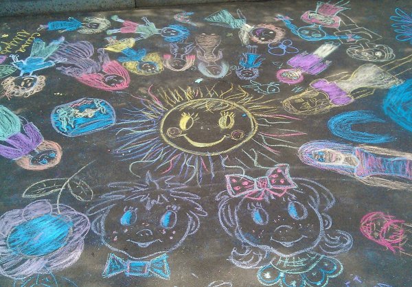 Темы для рисунков на асфальте